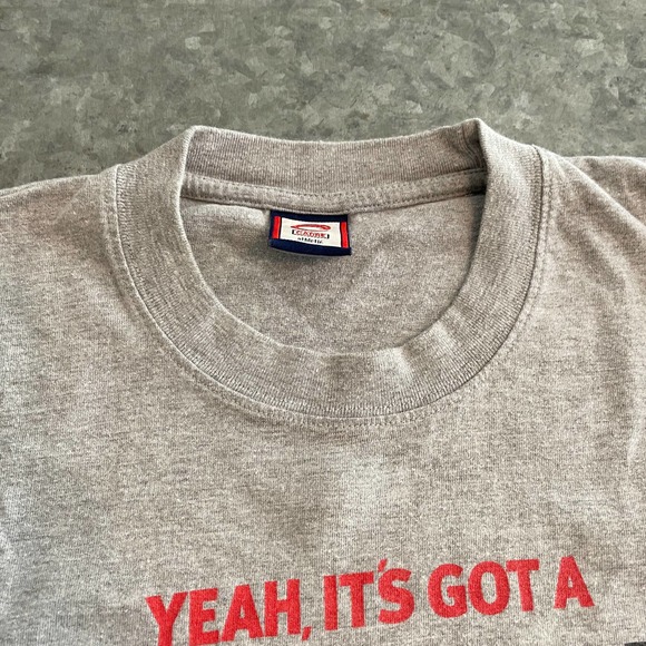 Vintage Y2K Dodge Hemi Flame Graphic Tee Shirt T-Shirt Gray Mens Large - Picture 5 of 13